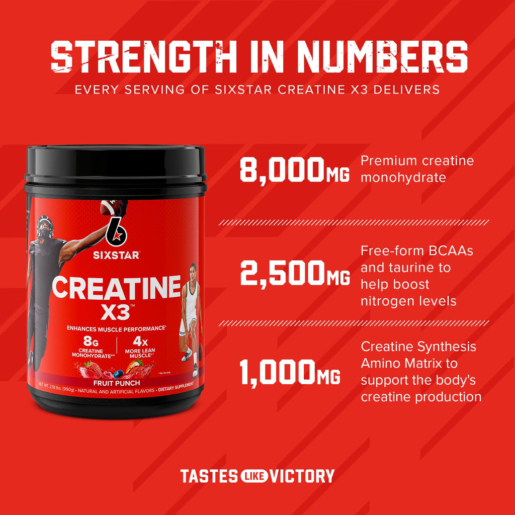 Six Star Creatine Powder for Muscle Performance

