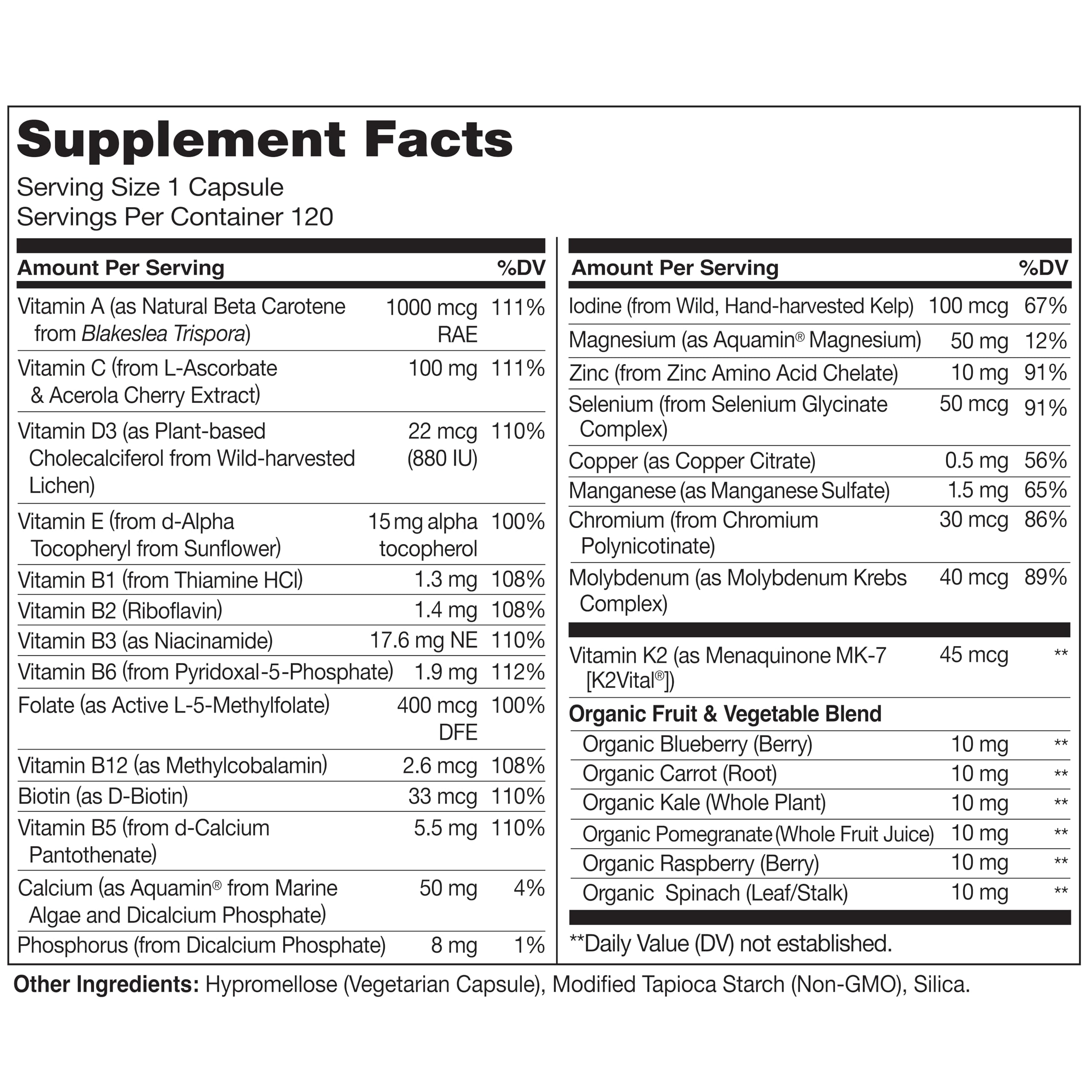 Naturelo Men’s One Daily Multivitamin – Plant-Based

