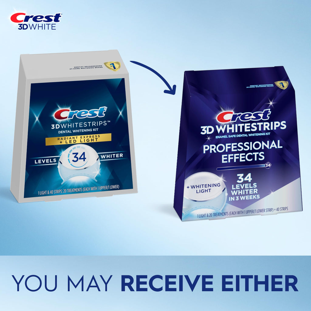 Crest 3D Whitestrips Teeth Whitening Kit | led light

