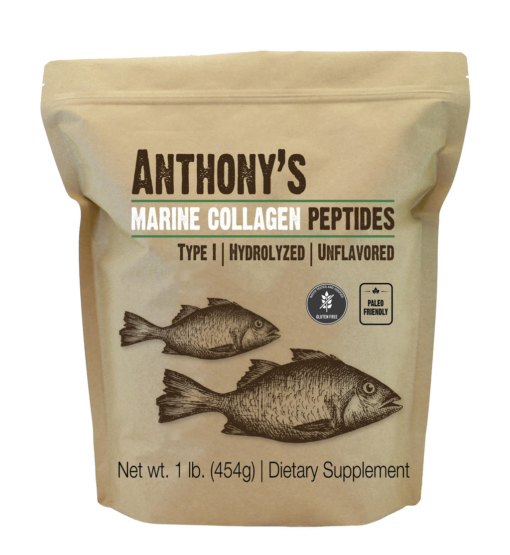 Hydrolyzed Marine Collagen Peptides by Anthony's - Gluten Free

