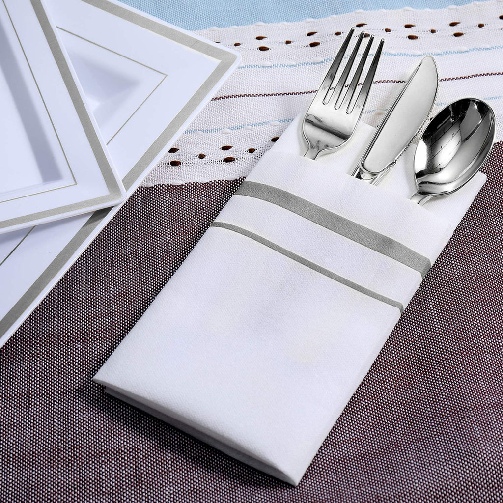 Napkins by FOCUSLINE: Linen Feel Disposable Cloth-Like


