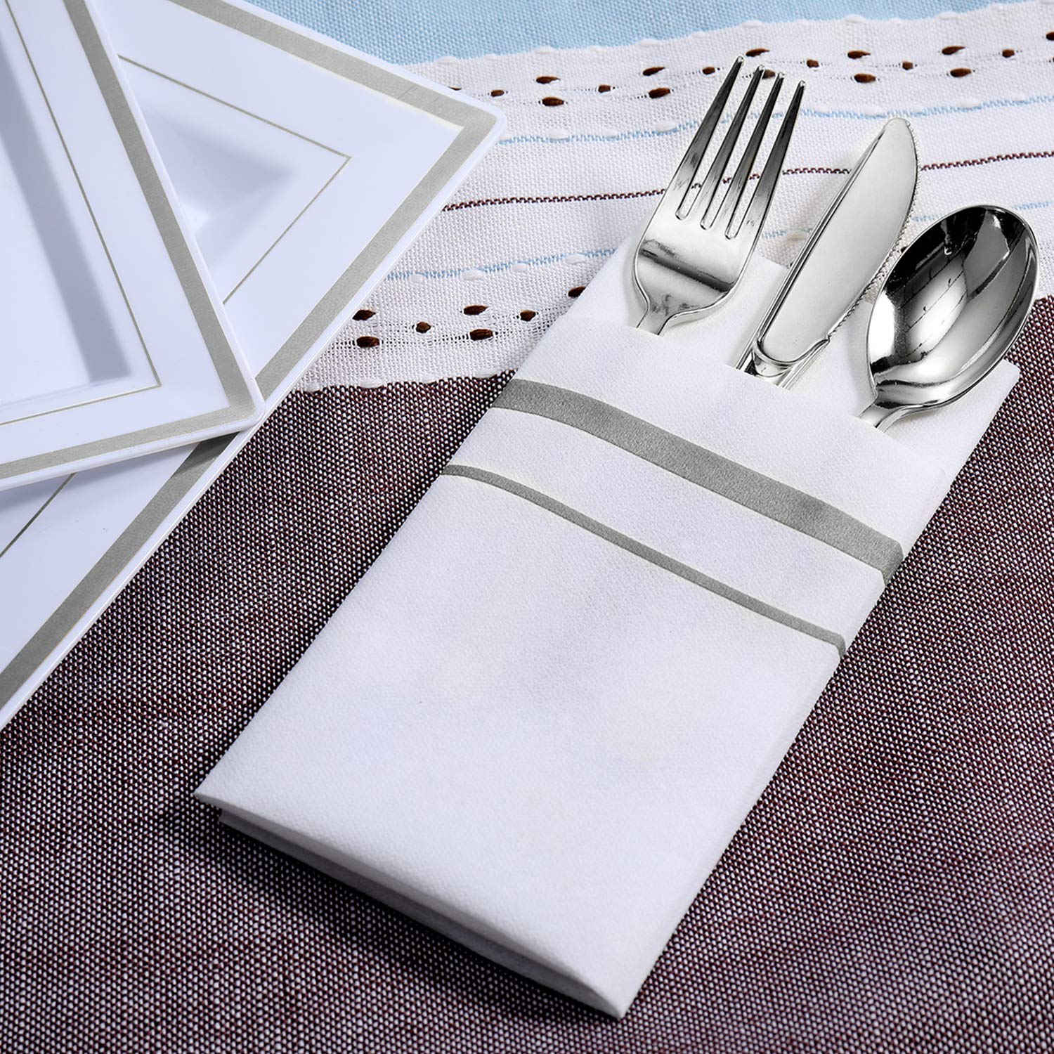 Napkins by FOCUSLINE: Linen Feel Disposable Cloth-Like

