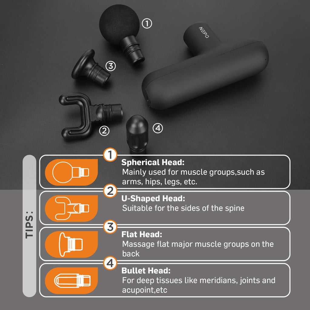 NEPQ Mini Massage Gun - Portable Percussion Massager


