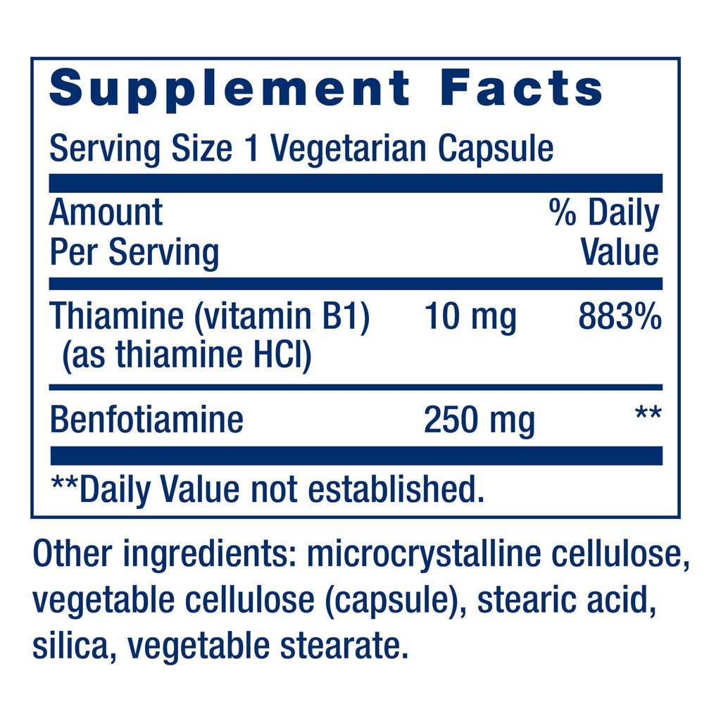 Life Extension Mega Benfotiamine 250 mg | Healthy Metabolism

