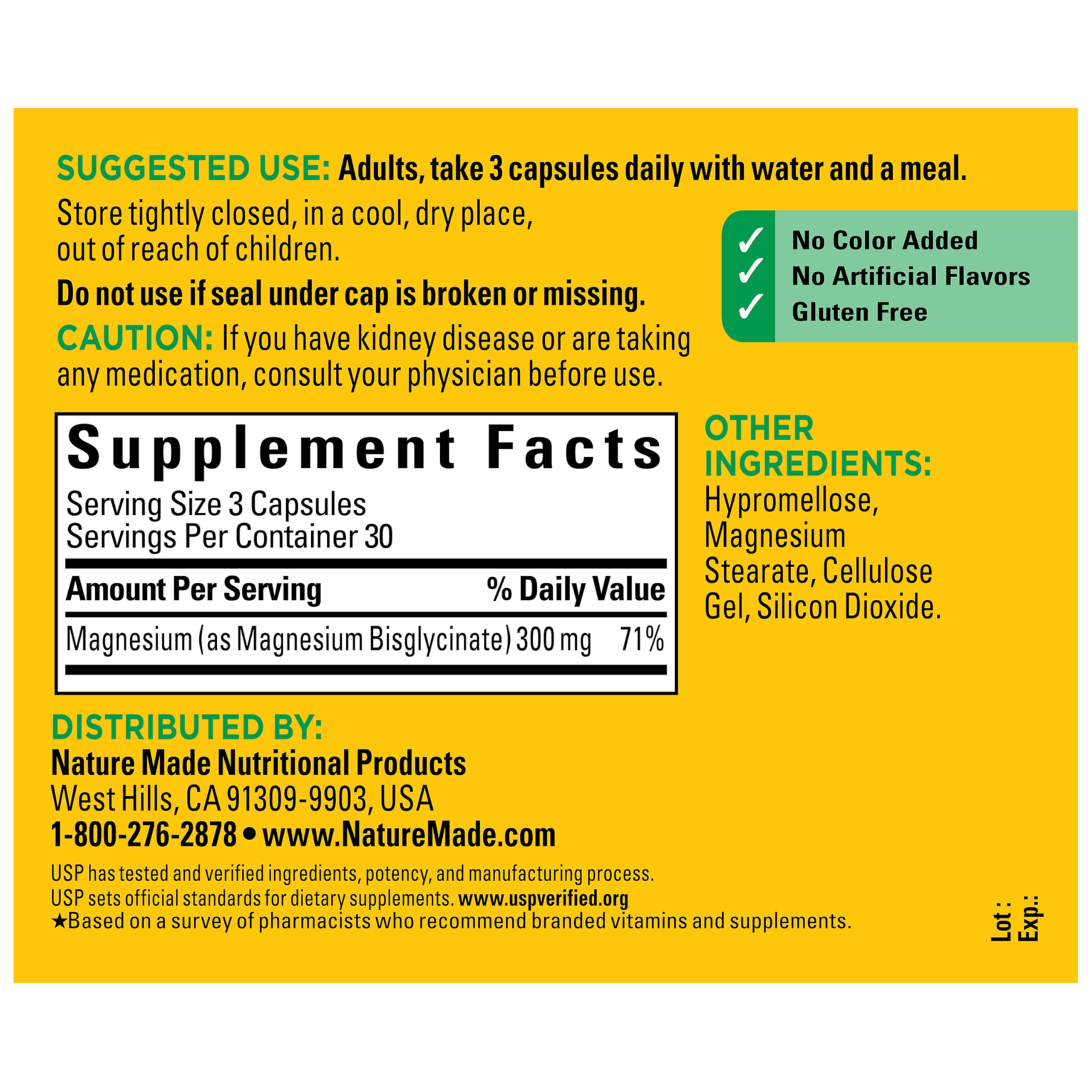 Nature Made Magnesium Glycinate Supplement | High Absorption

