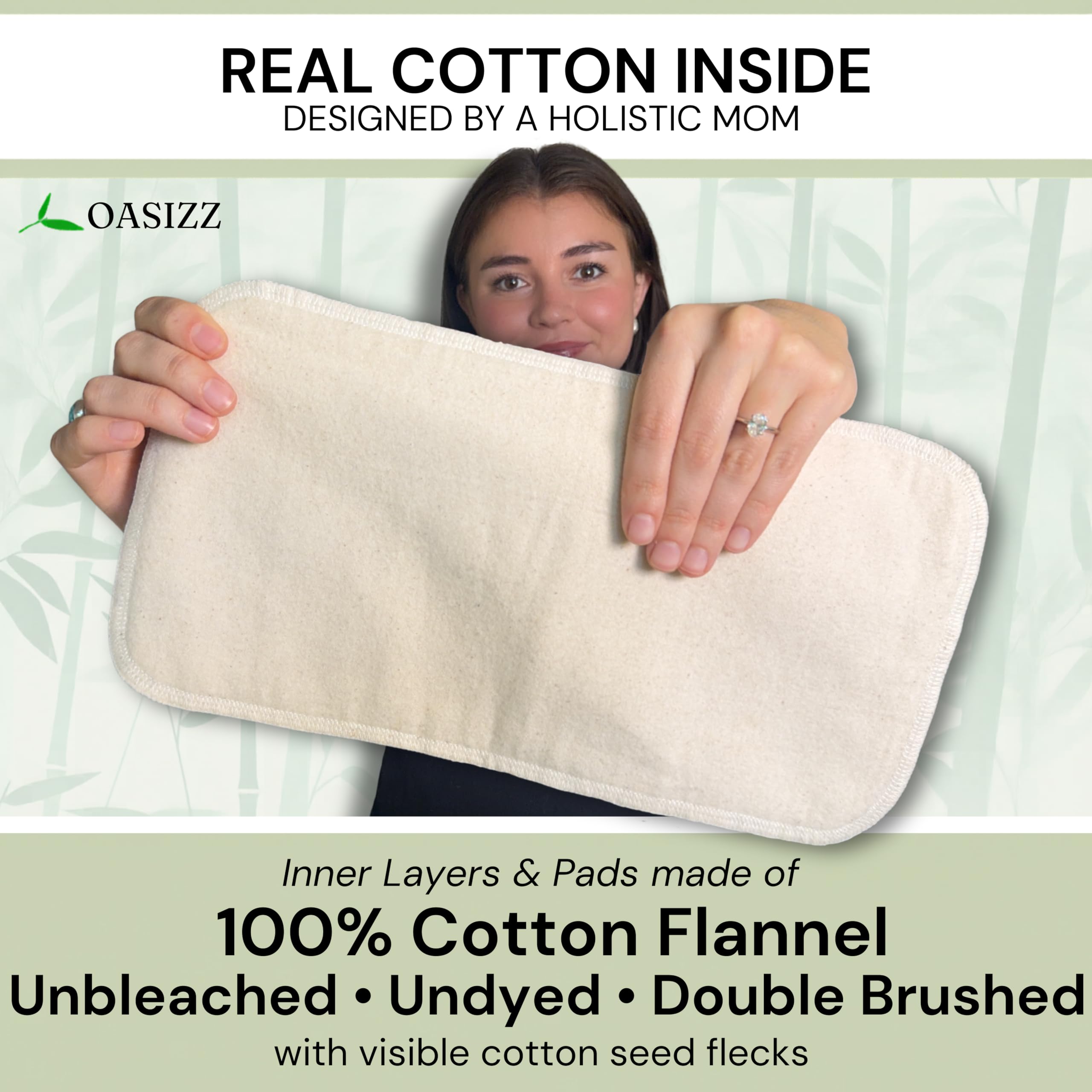 OASIZZ Castor Oil Pack Wrap for Stomach - Reusable

