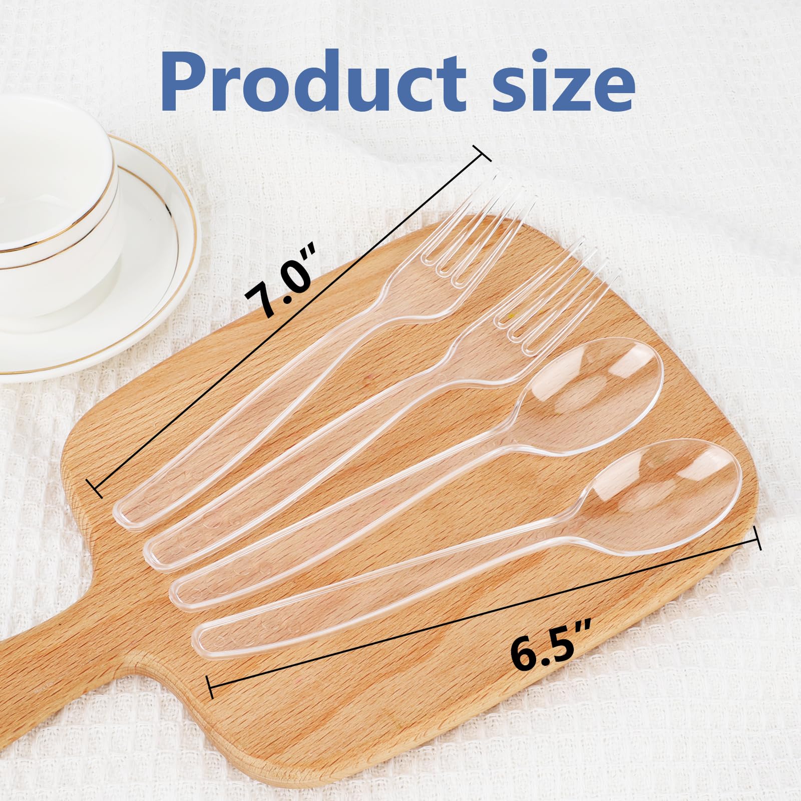 Heavy Duty Disposable Plastic Silverware Set

