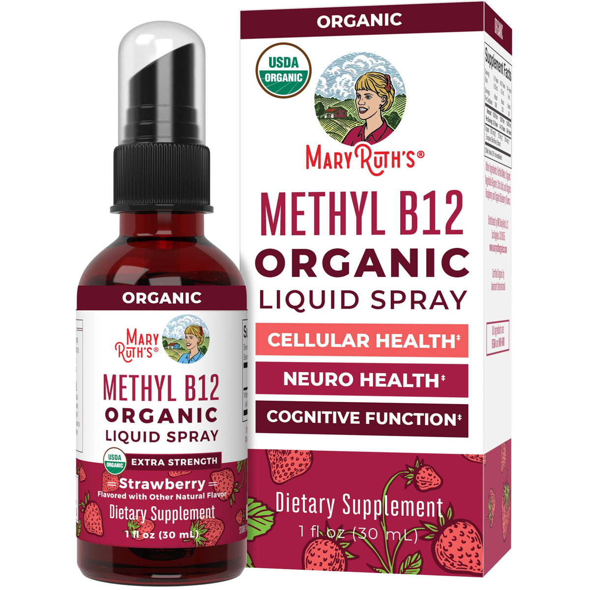 MaryRuth's Organic Methyl B12 Spray 1,500 mcg per serving