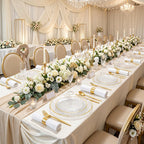 Rubtlamp Clear Plastic Plates with Gold Rim

