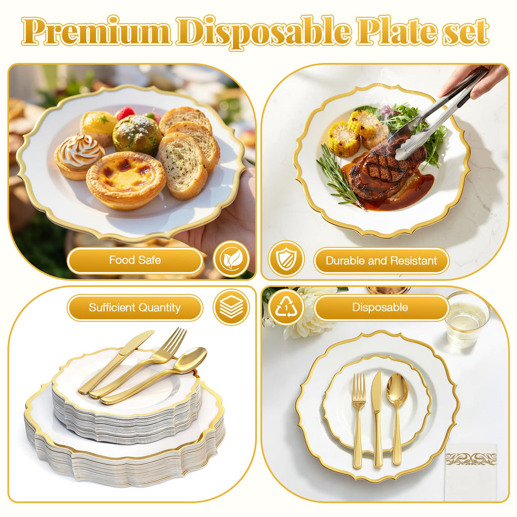 Disposable Plastic Dinnerware Set Glowserve

