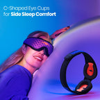 Manta Pro Sleep Mask 100% Light Blocking for Side Sleepers

