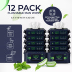 Pursonic Men Wipes - Flushable Plant-Based Alcohol-Free

