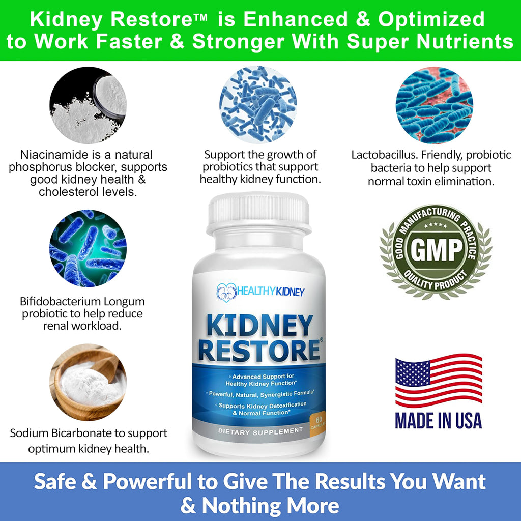 Kidney Cleanse Detox & Repair Supplement - Kidney Restore

