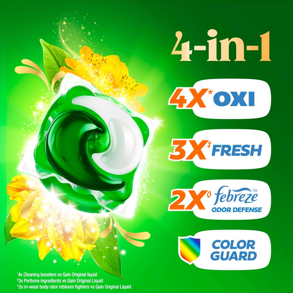 Gain All-in-One Laundry Detergent for Deep Clean | Freshness

