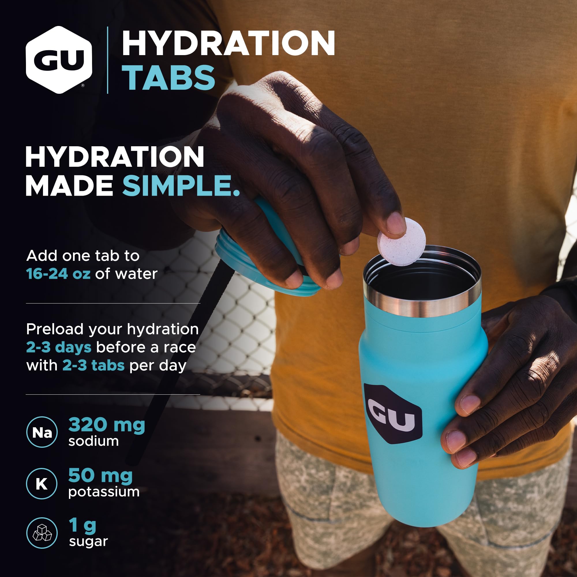 GU Energy Hydration Electrolyte Tablets for Endurance

