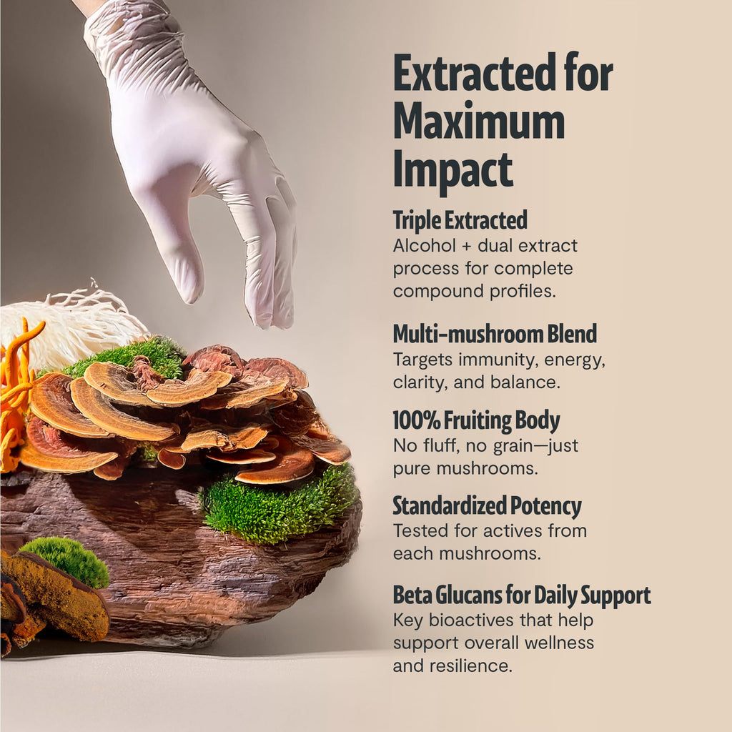 FreshCap Organic Mushroom Supplement - 12:1 Extract

