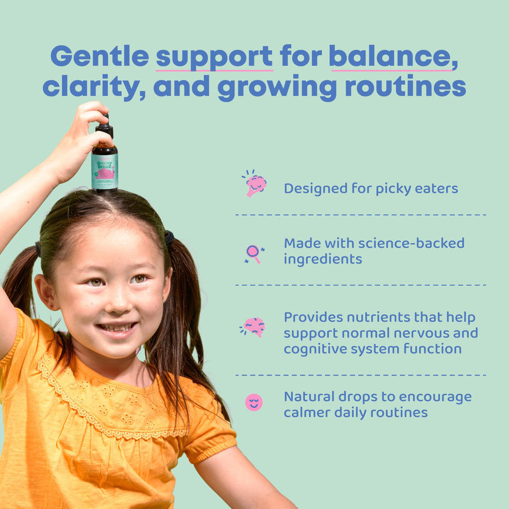 JoySpring Broccoli Drops for Kids | Sulforaphane & Bacopa

