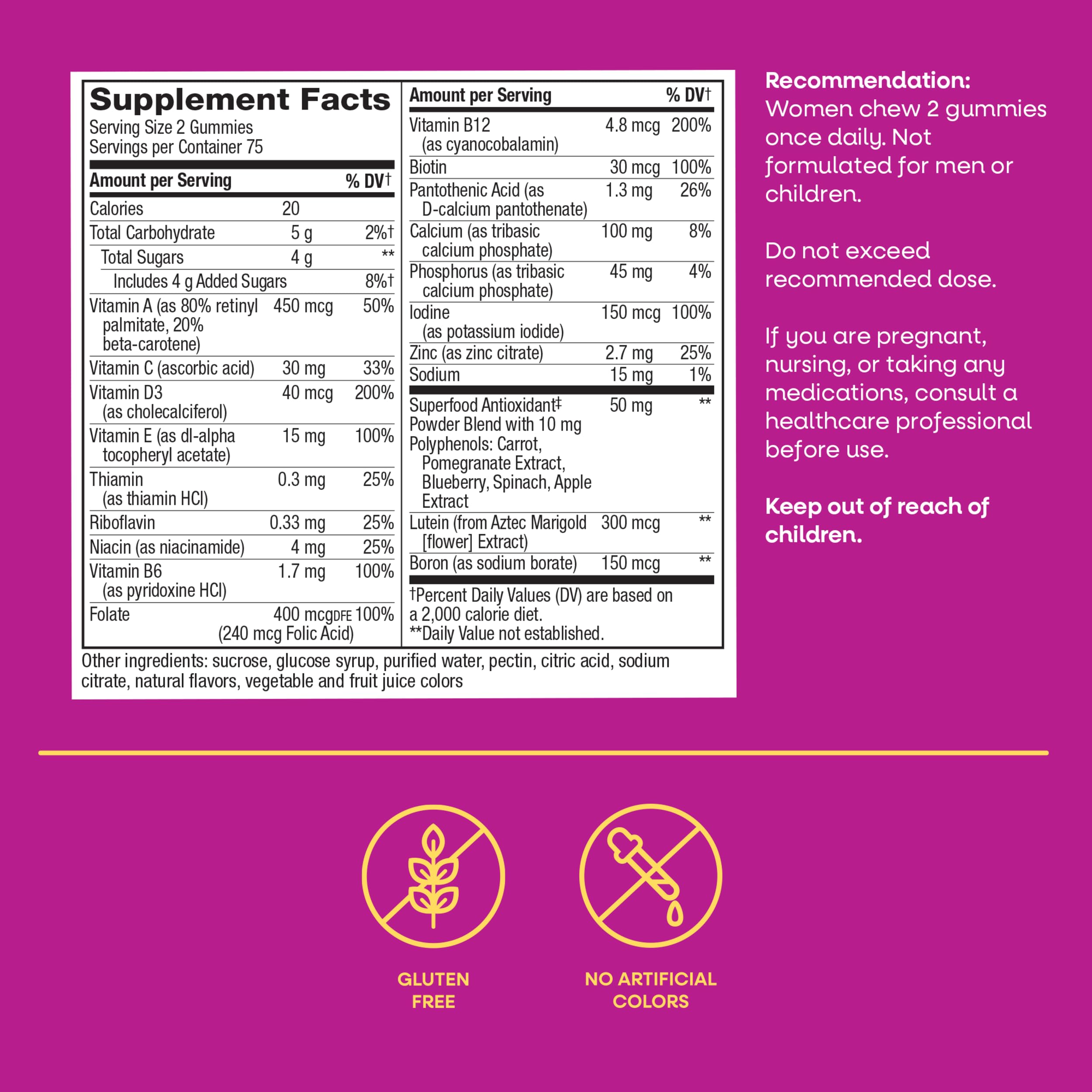 Nature's Way Alive Women 50+ Multivitamin Gummy

