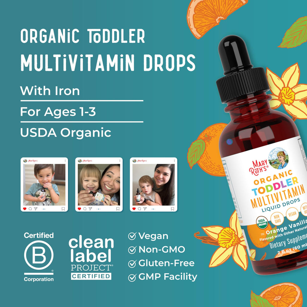MaryRuth's Organics Liquid Drops for Kids | Organic & Vegan

