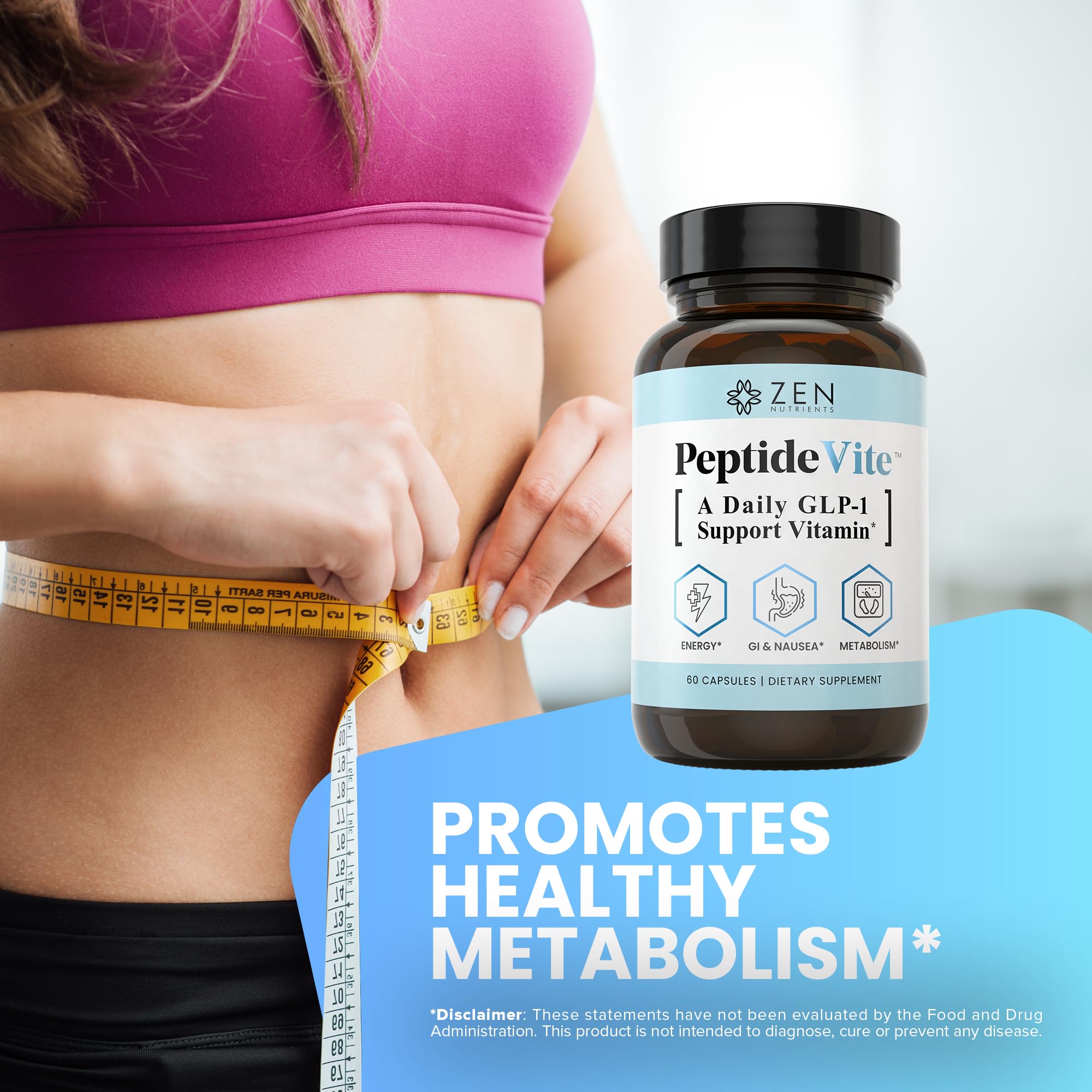 Zen Nutrients PeptideVite GLP-1 Gut Health Vitamin

