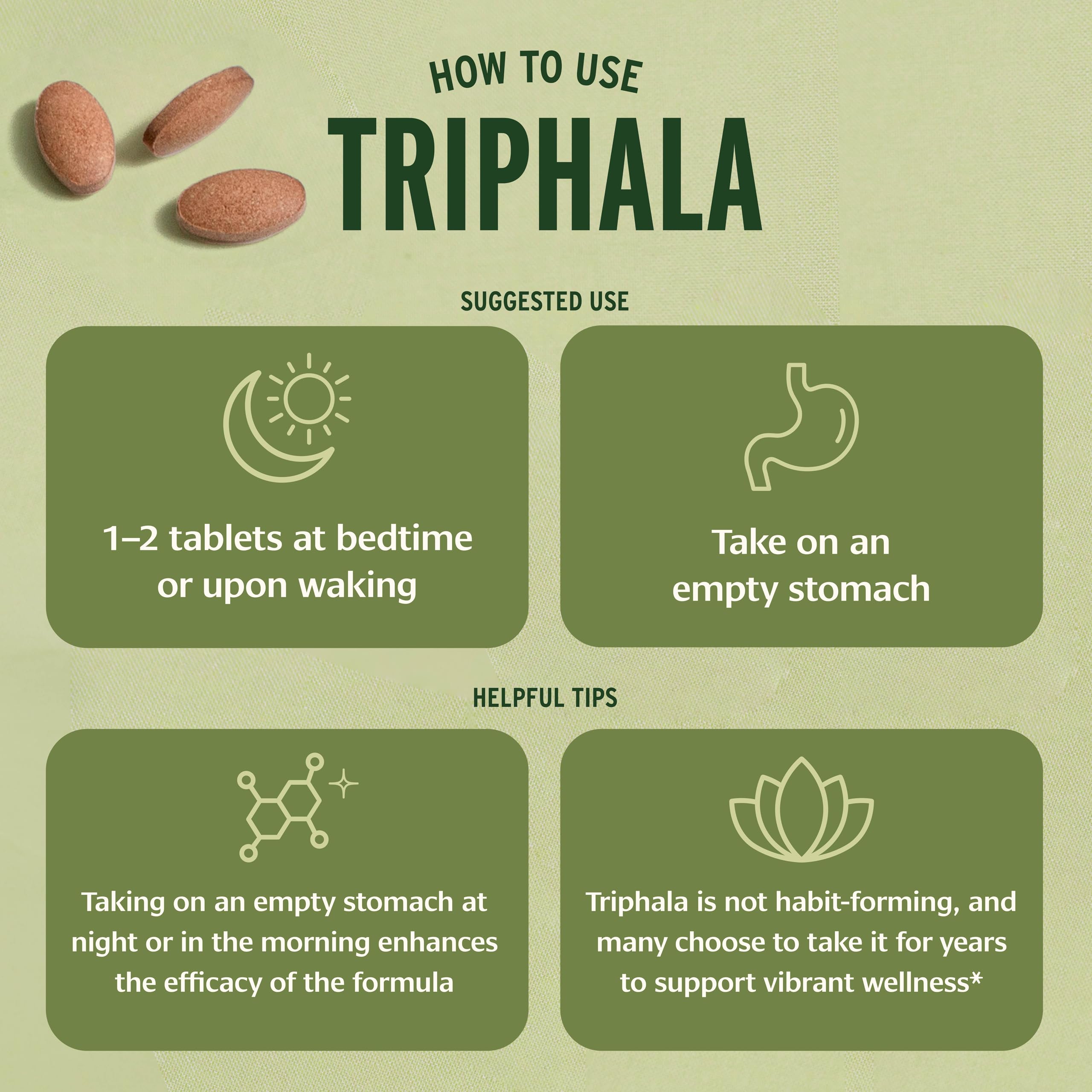 Banyan Botanicals Triphala Tablets for Digestive Support

