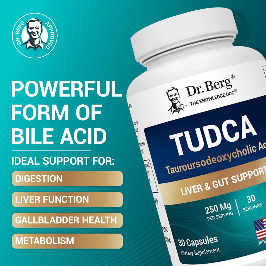Dr. Berg TUDCA Supplement for Liver Health | Digestive

