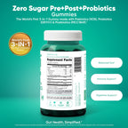Goli Zero Sugar 3-in-1 Wellness Gummies | Digestive Health

