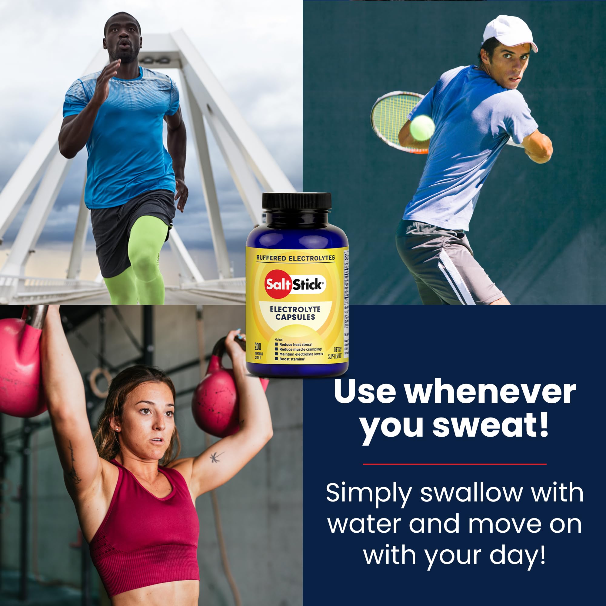 SaltStick Electrolyte Capsules with Vitamin D for Hydration

