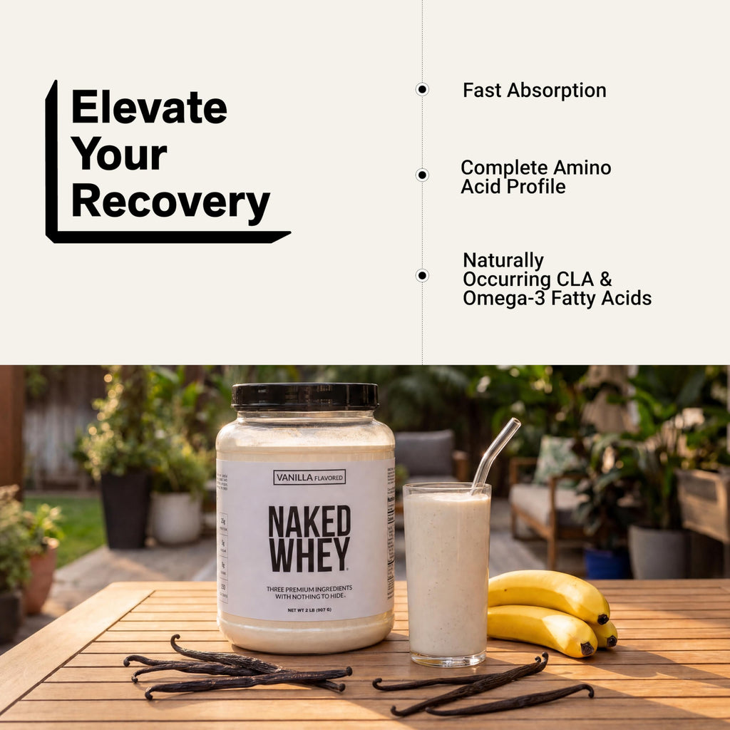 NAKED Whey Protein Powder - Grass-Fed, Non-GMO, Gluten-Free

