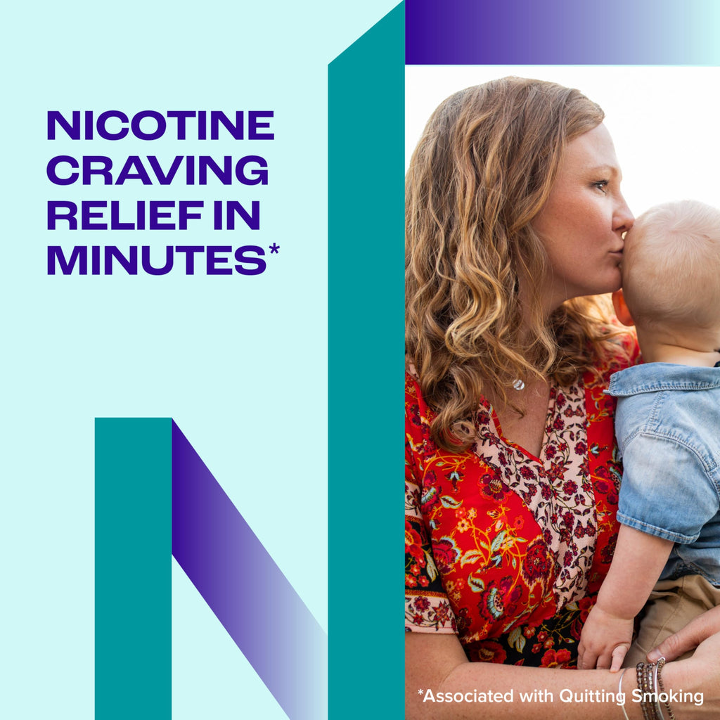 Nicorette 4 mg White Ice Mint Nicotine Gum Stop Smoking Aid

