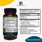 Black Seed Oil Capsules by Amazing Herbs - Immune Support

