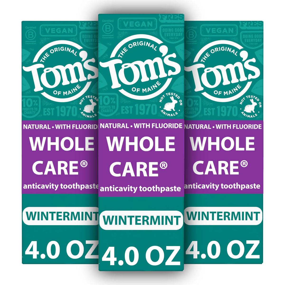 Tom's of Maine Whole Care Natural Fluoride Toothpaste