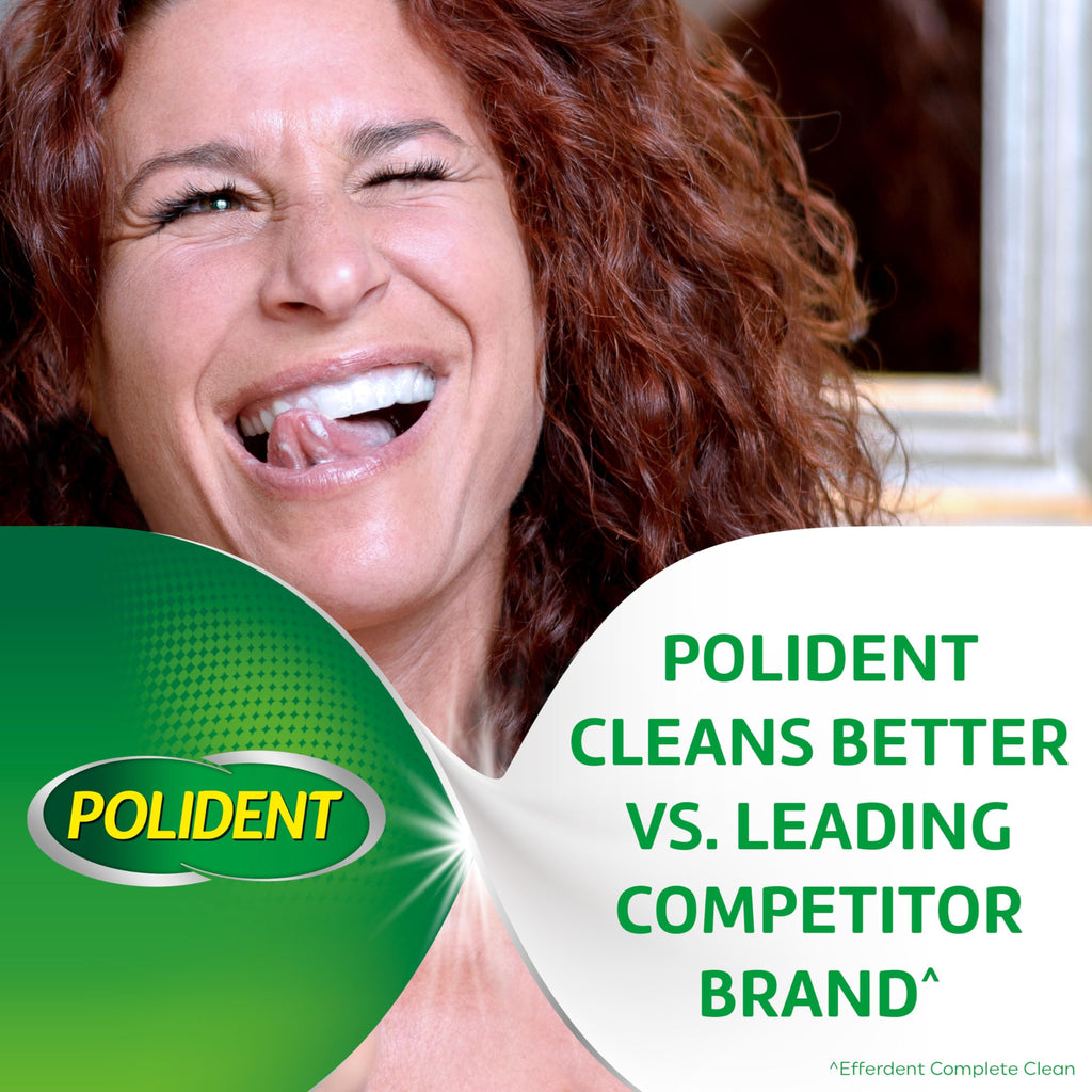 Polident Overnight Whitening Denture Cleanser Tablets

