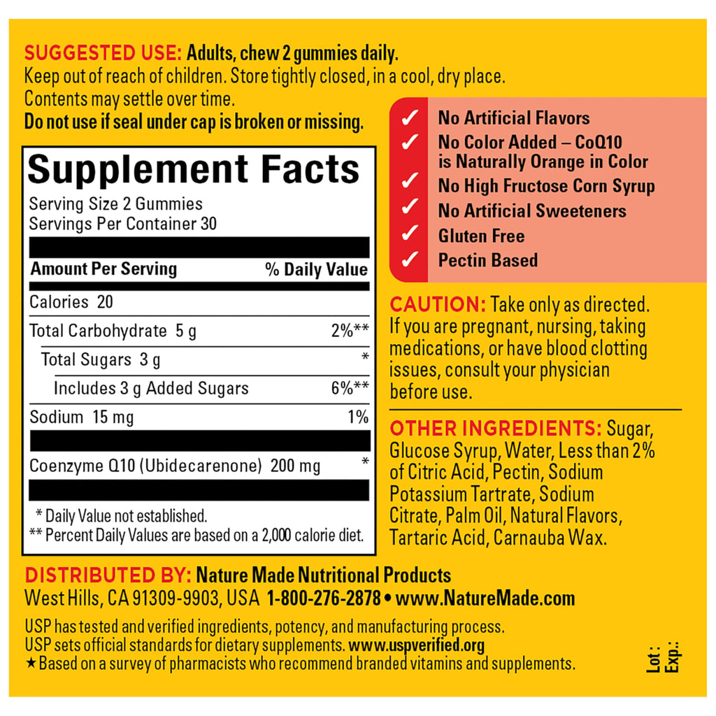 Nature Made CoQ10 Gummies for Heart & Energy

