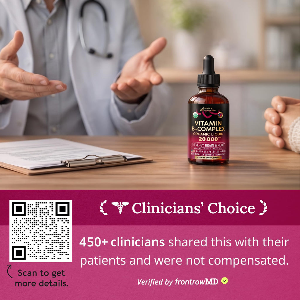 Vitamin B-Complex Liquid Drops | USDA Organic

