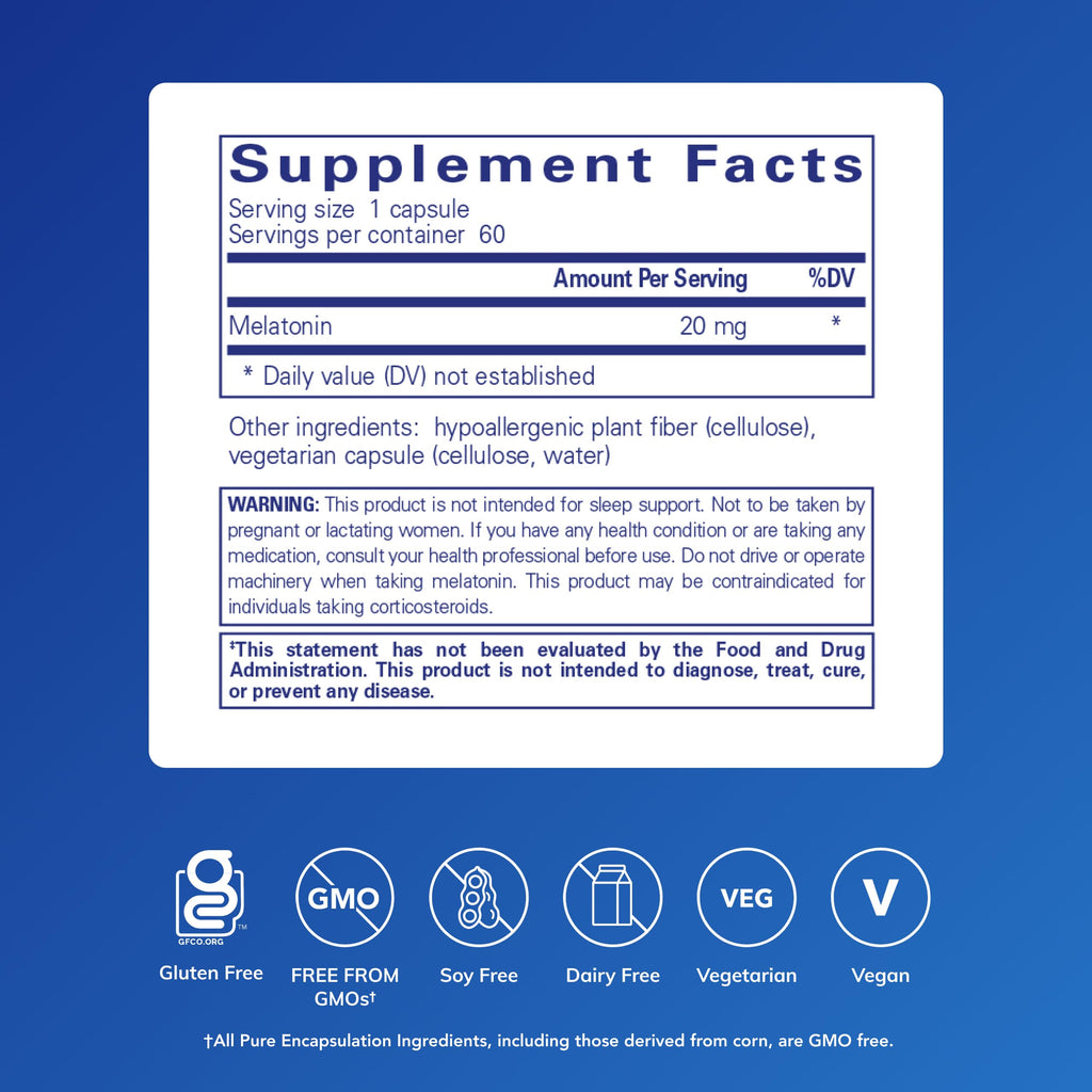 Melatonin Supplement by Pure Encapsulations

