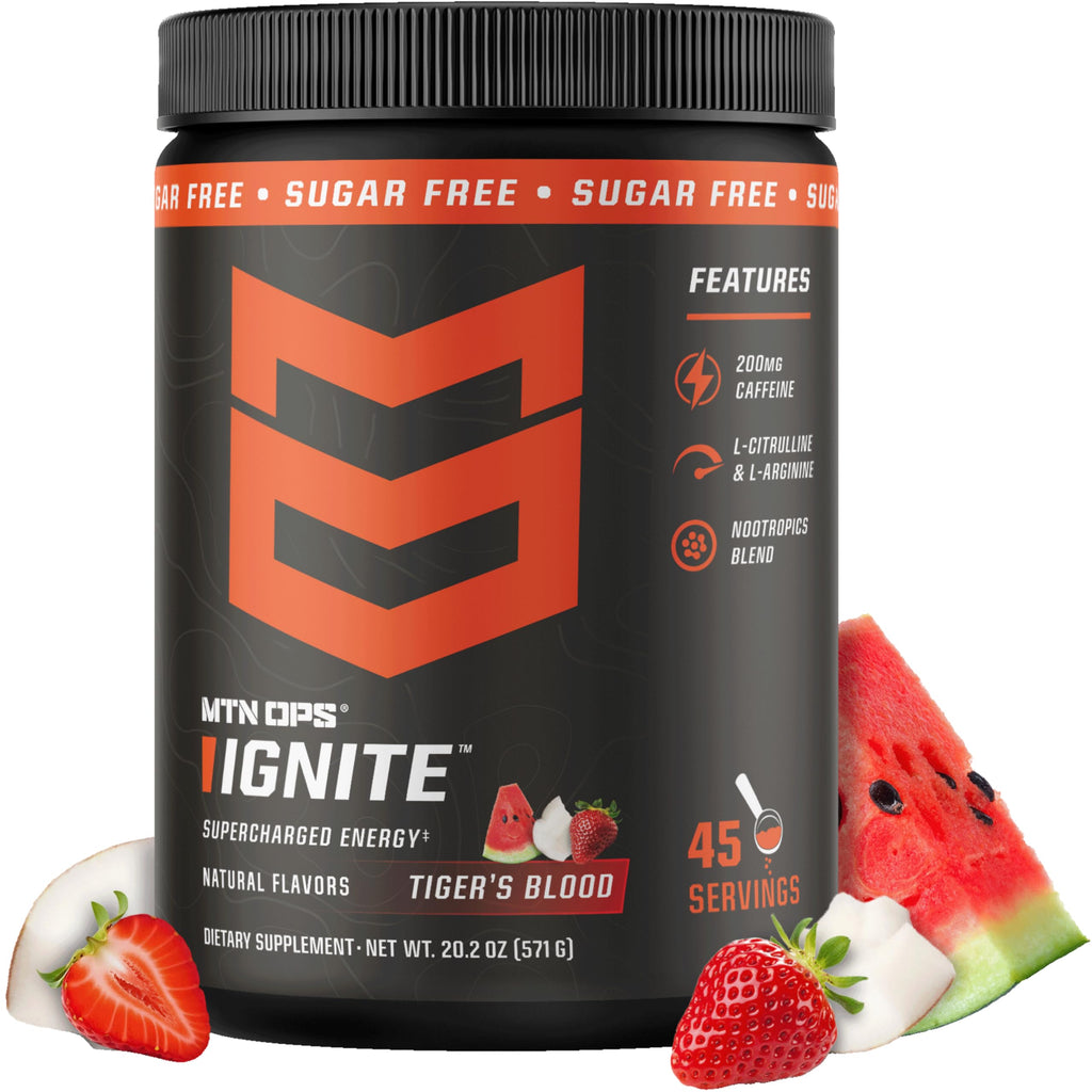 MTN OPS Ignite Energy Powder | Nootropic Pre-Workout

