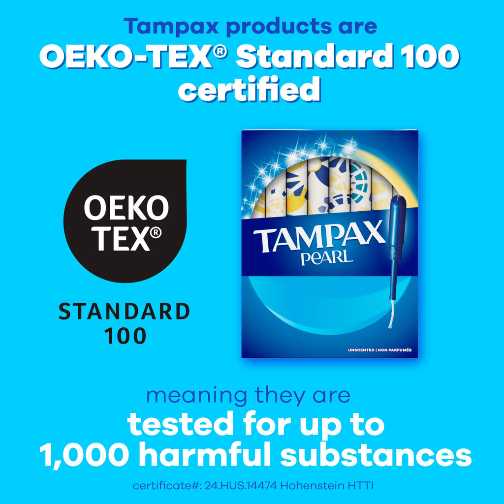 Tampax Pearl Tampons | LeakGuard Braid & Easy Applicator

