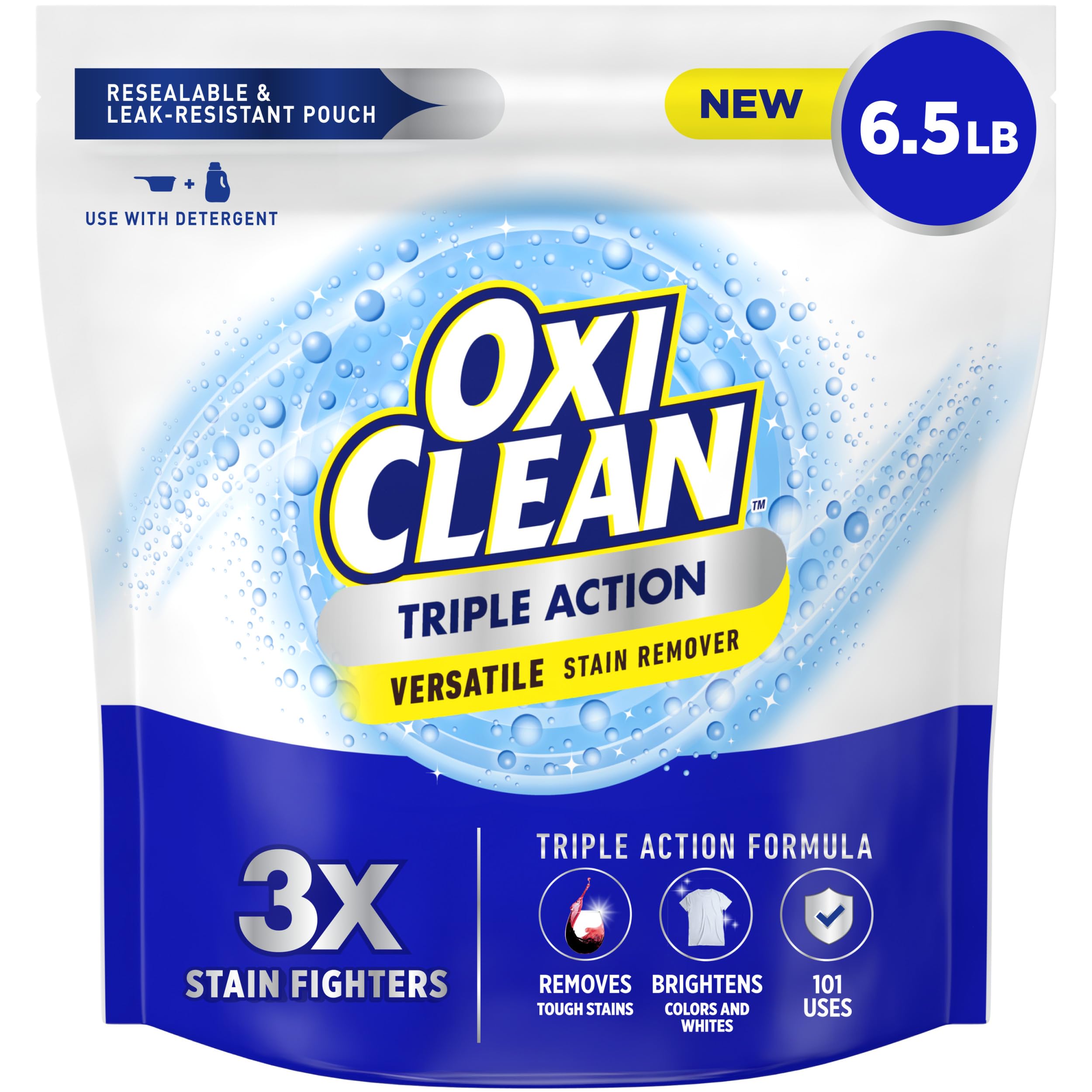 OxiClean Triple Action Stain Remover Powder | Color-Safe

