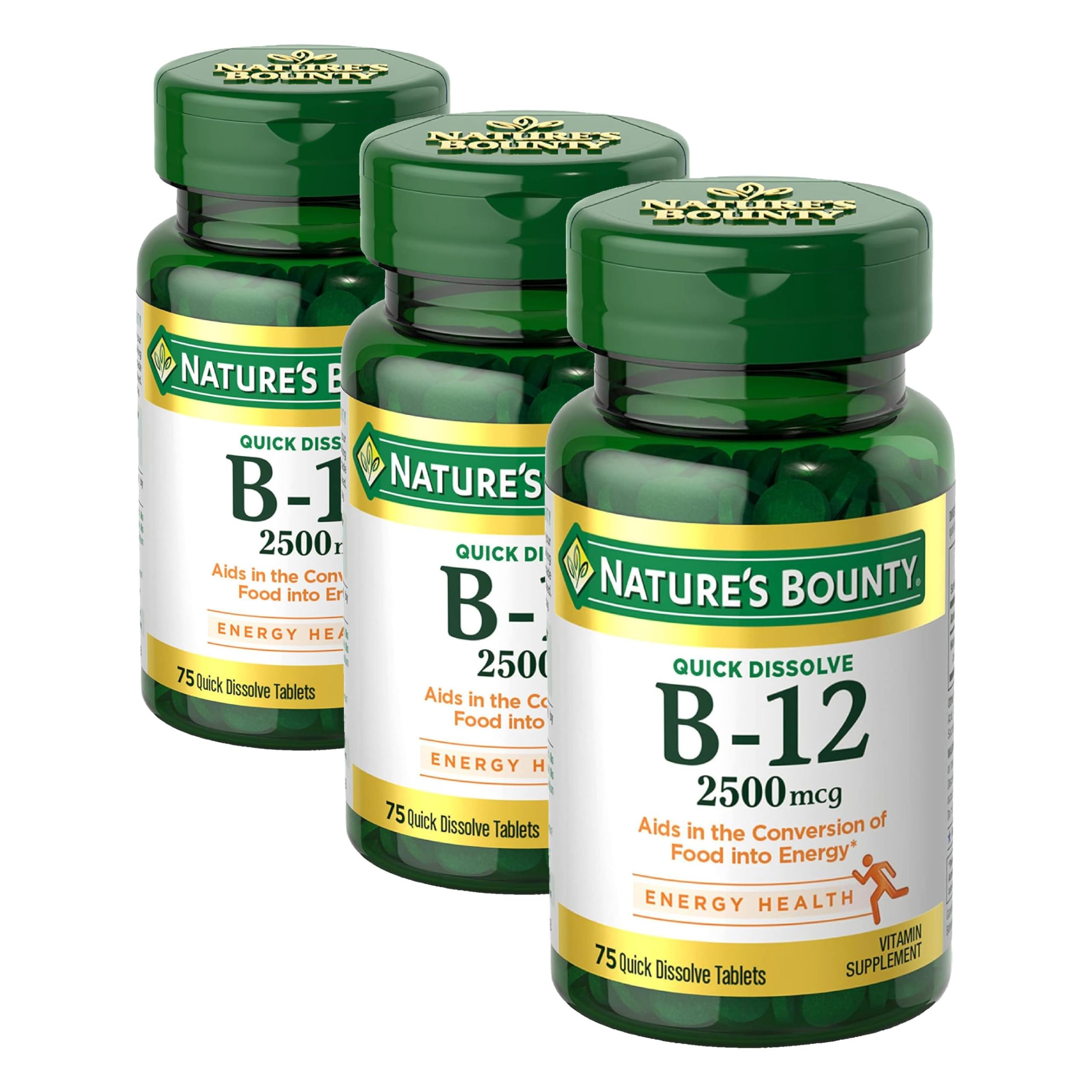 Nature's Bounty Vitamin B-12 Quick Dissolve 2500 mcg Sublingual