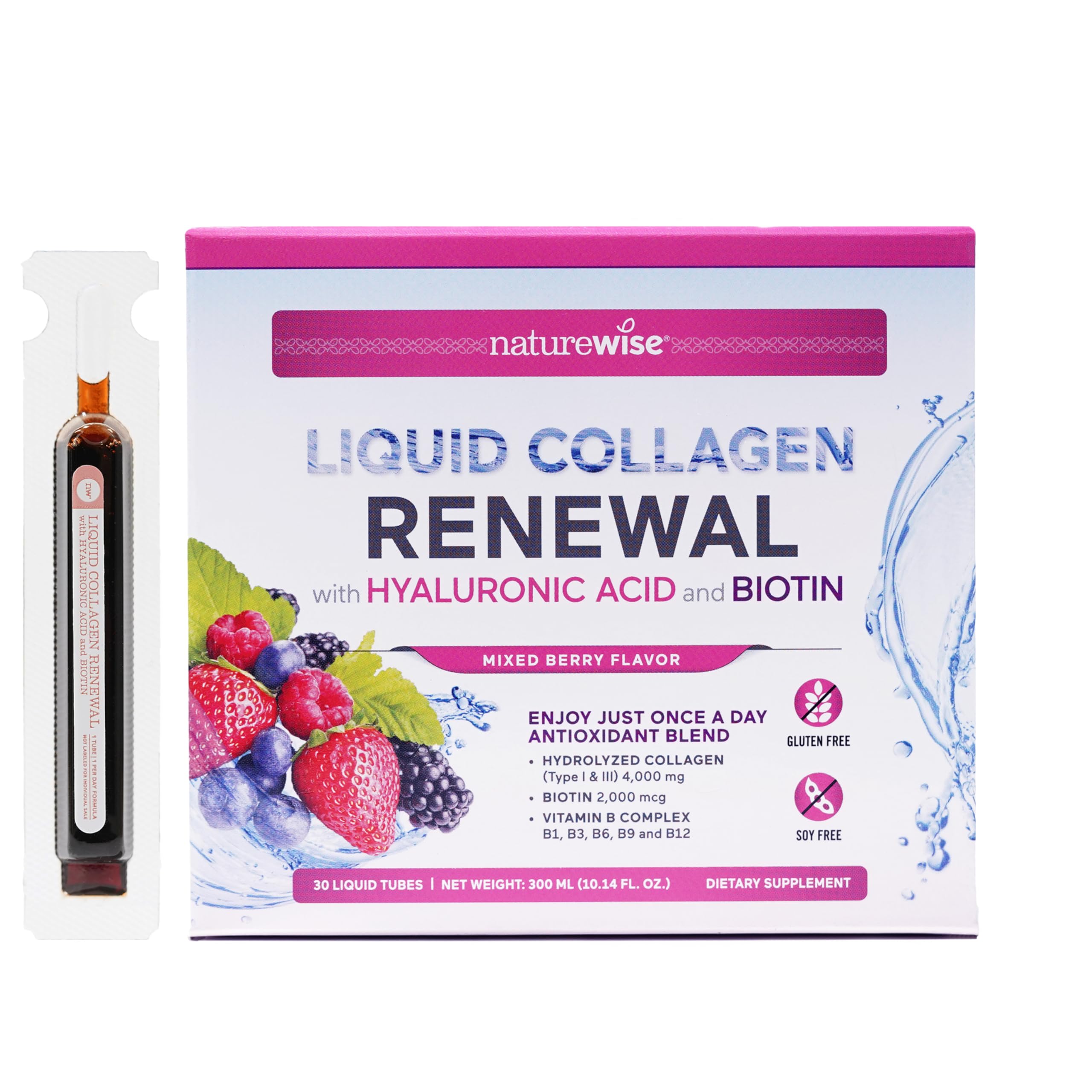 NatureWise Hydrolyzed Liquid Collagen 4000mg

