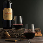 Munfix Disposable Stemless Plastic Wine Glasses

