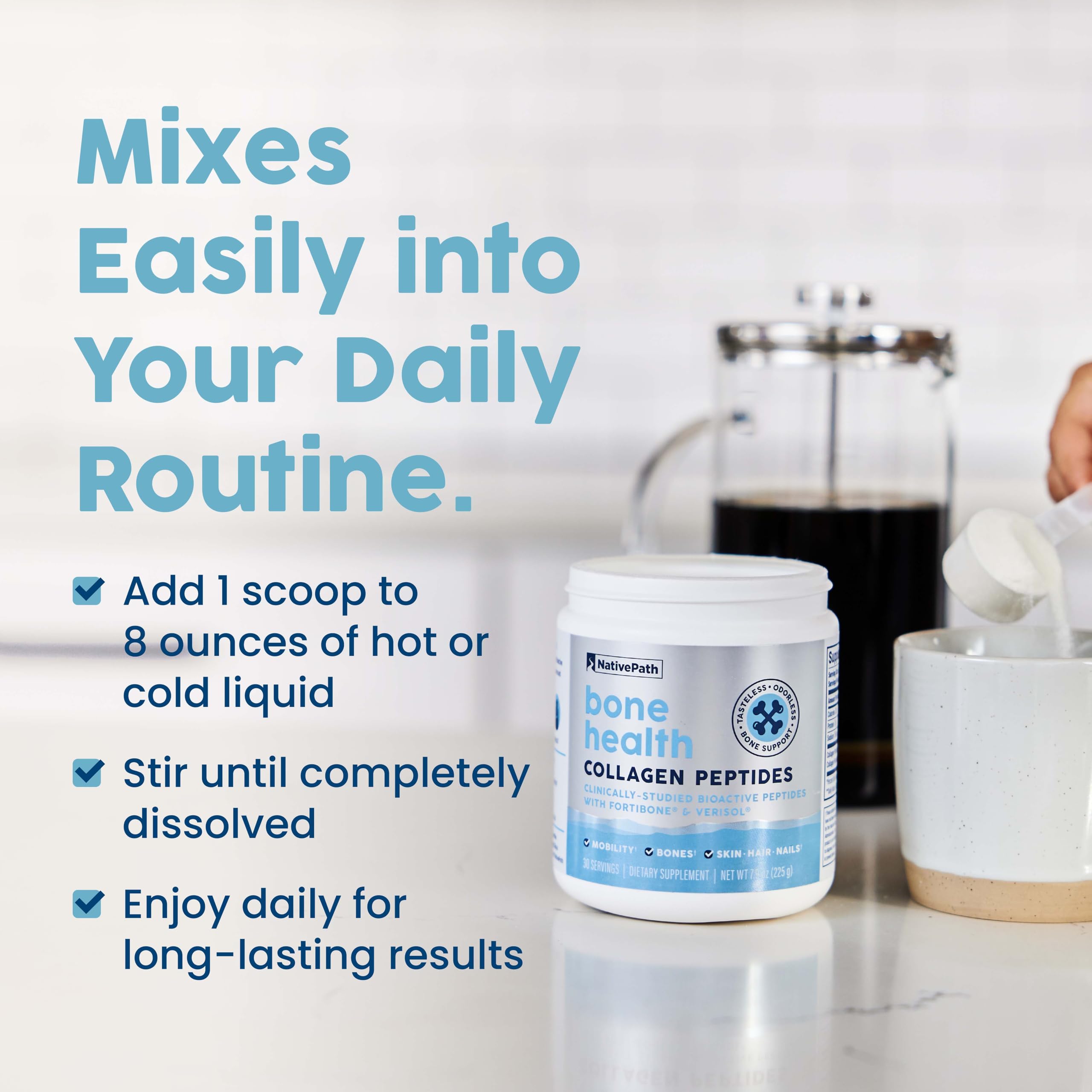NativePath Bone Health Collagen Peptides Type 1 & 3

