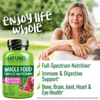 NATURELO Whole Food Multivitamin for Women 50+ Iron Free

