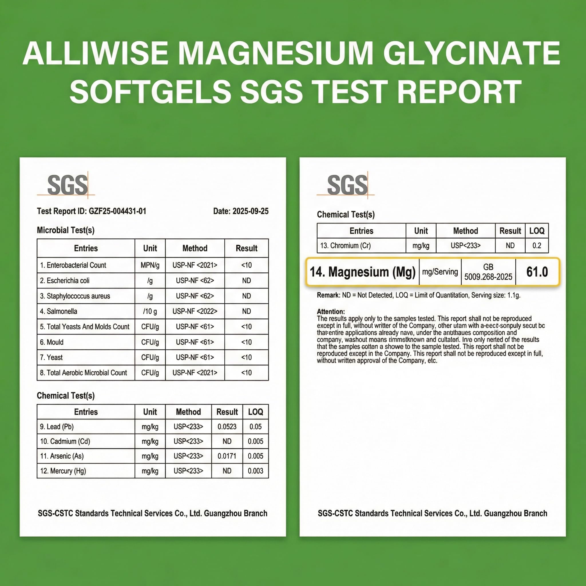Alliwise Magnesium Glycinate Softgels Sleep & Muscle

