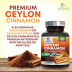 Organic Ceylon Cinnamon Capsules Extra Strength 1800mg

