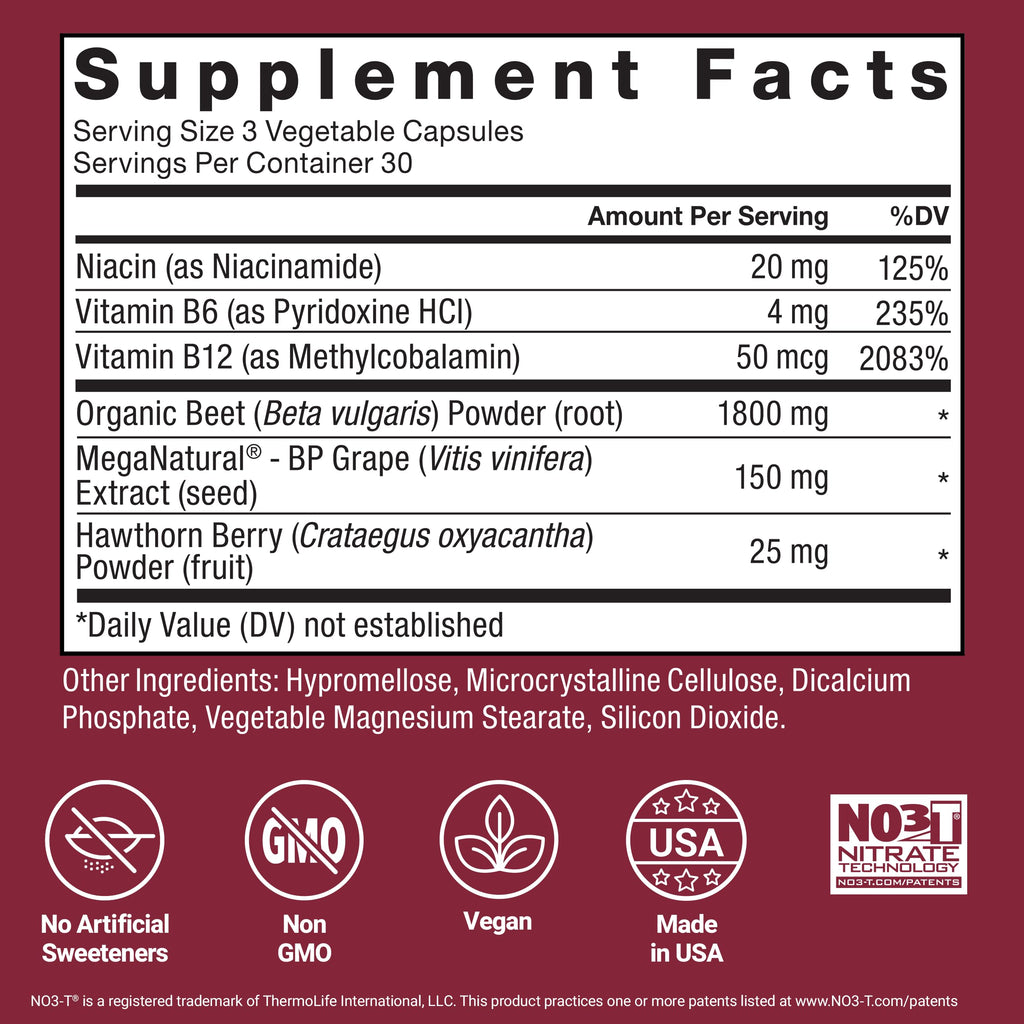 Beet Root Capsules by Force Factor | Circulation

