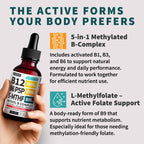 Methylated B Complex Liquid Drops - Sublingual Vitamin B

