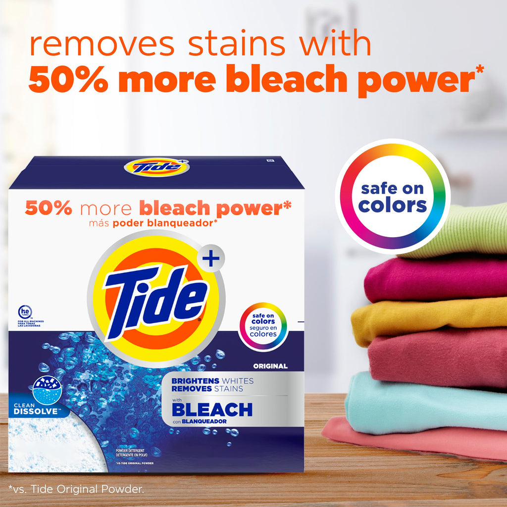 Tide Powder Laundry Detergent with Bleach

