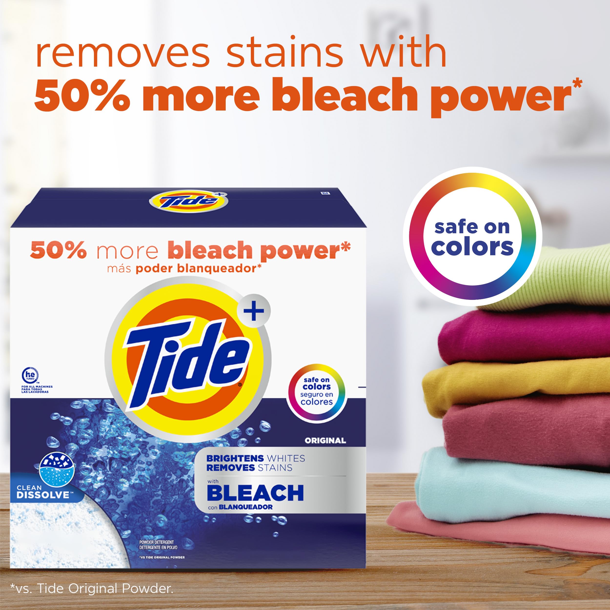 Tide Powder Laundry Detergent with Bleach

